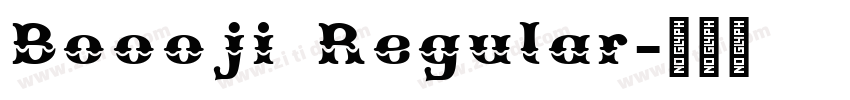 Boooji Regular字体转换